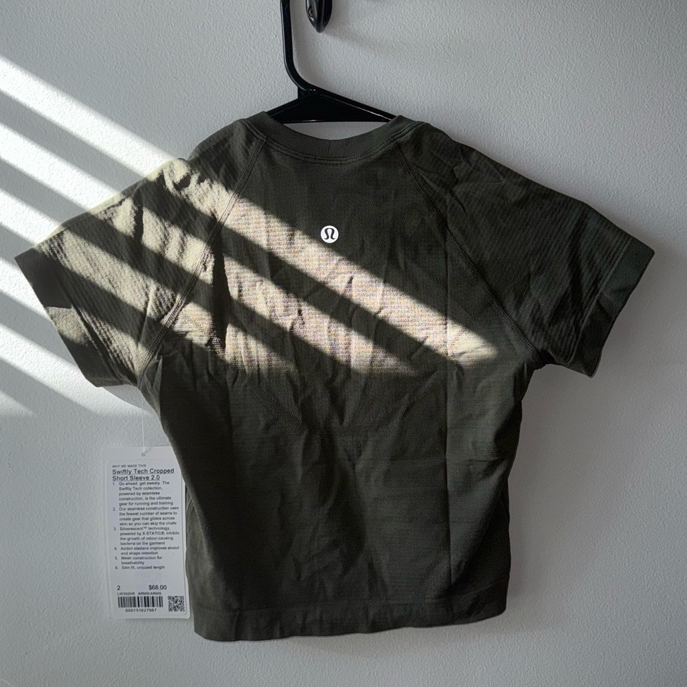 LULULEMON SWIFTLY TECH CROPPED SHORT SLEEVE